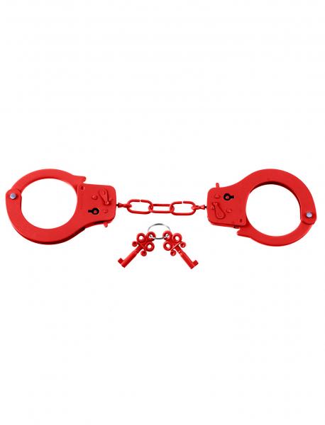 Fetish Fantasy Designer Metal Handcuffs - Red