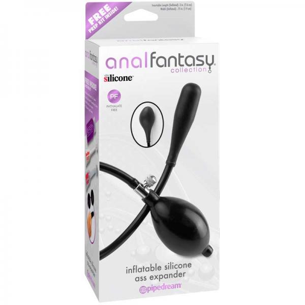 Anal Fantasy Inflatable Silicone Ass Expander Black