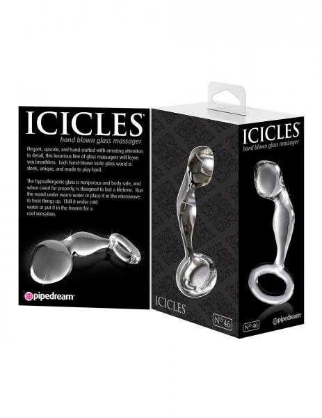 Icicles No 46 Clear Glass Butt Plug