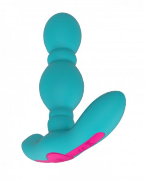 Femmefunn Vibrating Butt Plug Turquoise Blue