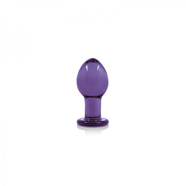Crystal Premium Glass Plug Medium Purple